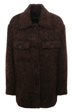 Шерстяная куртка Dondup. Цвет: коричневый
