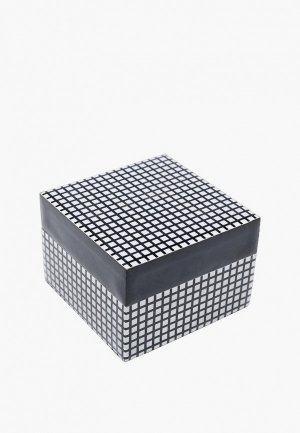 Шкатулка декоративная KARE Design Squares, коллекция Пятнашки 8*6*8 см. Цвет: черный