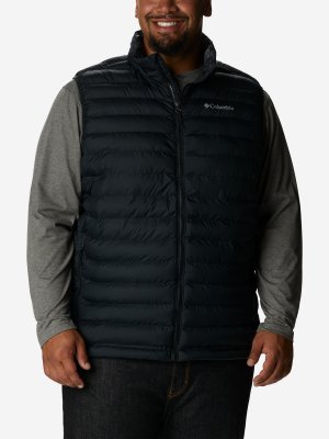 Жилет утепленный мужской Powder Lite Vest, Plus Size, Черный Columbia. Цвет: черный