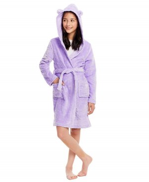 Плюшевый банный халат для маленьких девочек, фланелевый флисовый с капюшоном, детская одежда сна Jellifish Kids