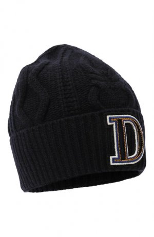 Шерстяная шапка Dondup. Цвет: синий