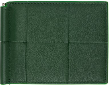 Зеленый бумажник с клипсой Bill Bottega Veneta