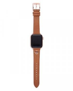 Кожаный ремешок-подвеска с логотипом диаметром 38–40 мм для Apple Watch , цвет Brown Michael Kors