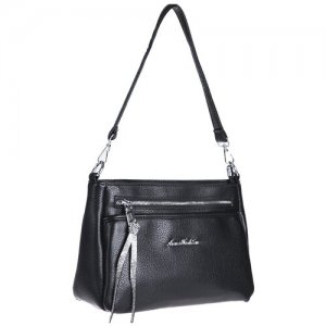 Черная сумочка через плечо/ сумочка/ женская сумка черная/ маленькая недорогие маленькие сумки/ сумки плечо Anna Fashion. Цвет: черный