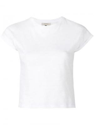 Укороченная футболка Murmur. Цвет: белый