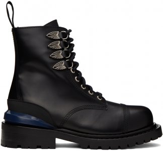Черные ботинки с графическим фурнитурой Toga Virilis