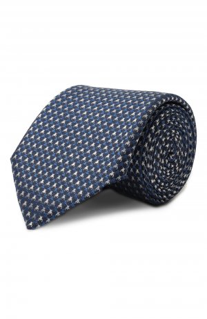 Шелковый галстук BOSS. Цвет: синий