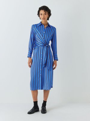 Платье-рубашка миди в полоску Primrose , синий Rails