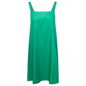 Платье mini emerald dress with square neckline in c , зеленый Douuod