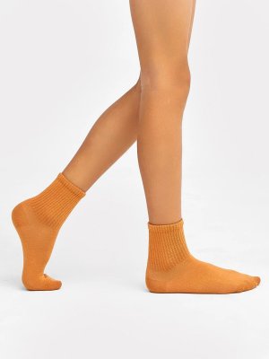 Носки детские коричневые с высокой резинкой Mark Formelle. Цвет: кэмел