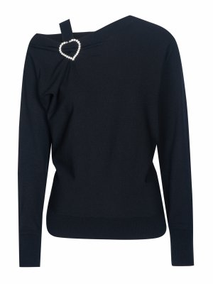 Пуловер Love Moschino, черный MOSCHINO