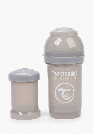 Бутылочка для кормления Twistshake 180 мл. Цвет: серый