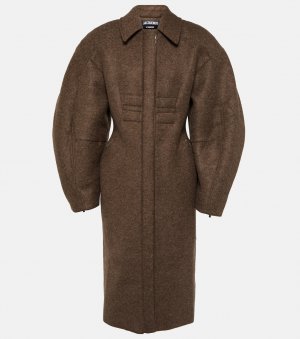Круассановое пальто Le Manteau JACQUEMUS, коричневый Jacquemus
