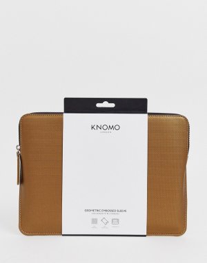 Золотистая сумка для ноутбука Knomo