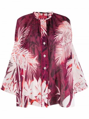 Блузка с цветочным принтом F.R.S For Restless Sleepers. Цвет: розовый