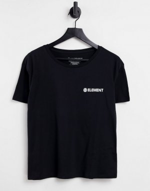 Черная футболка с логотипом -Черный Element