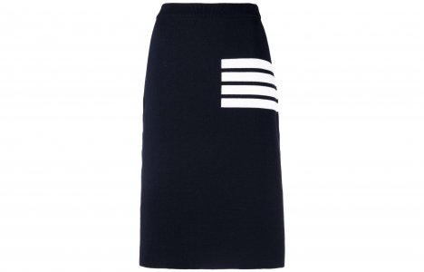 Женская повседневная длинная юбка, темно-синий Thom Browne