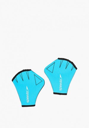 Перчатки Speedo AQUA GLOVE. Цвет: голубой
