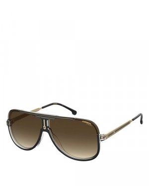 Поляризованные солнцезащитные очки-авиаторы, 64 мм , цвет Black Carrera