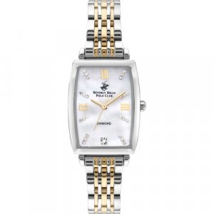Наручные часы BP3389C.220, золотой, белый Beverly Hills Polo Club. Цвет: золотистый/белый/серебристый/серебряный