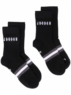 Носки Legacy вязки интарсия с логотипом Jordan. Цвет: черный