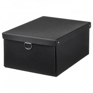 Крышка ящика для хранения ИКЕА НИММ черный 25x35x15 см IKEA