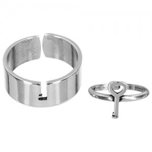 Парные кольца In Love для мужчины и женщины, серебро 925 MR0134-Ag925, без размера, 7,38 Amorem