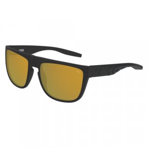 Солнцезащитные очки PU0218S 002, черный PUMA. Цвет: черный