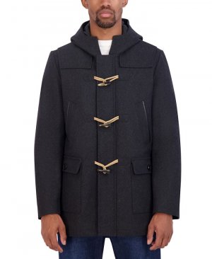 Мужское шерстяное пальто-тоггл , серый Nautica