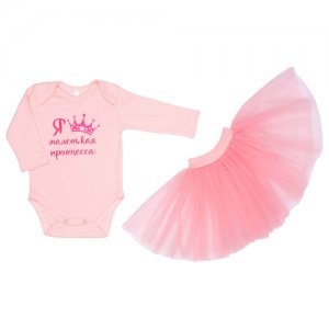 Платье-боди , застежка для смены подгузника, размер 68, розовый puZZiki. Цвет: розовый