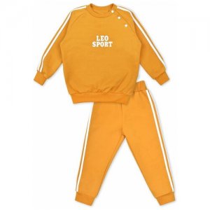 Комплект одежды , размер 104, горчичный LEO. Цвет: горчичный