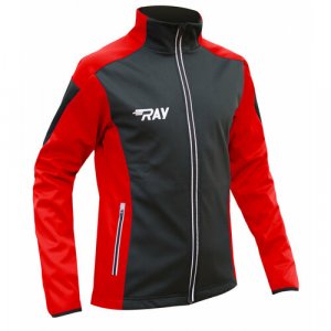 Куртка RACE, размер 48, черный, красный RAY. Цвет: черный-красный/черный/красный