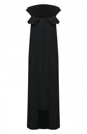 Шерстяное платье Yohji Yamamoto. Цвет: чёрный
