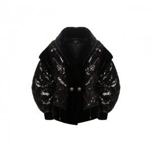 Куртка с пайетками Balmain. Цвет: чёрный