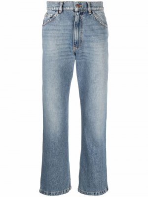 Прямые джинсы с заниженной талией ERL. Цвет: синий