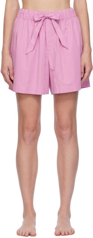 Розовые пижамные шорты на кулиске Пурпурные Tekla