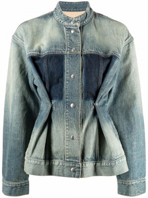 Джинсовая куртка с эффектом потертости Givenchy. Цвет: синий