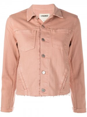 LAgence джинсовая куртка L'Agence. Цвет: розовый