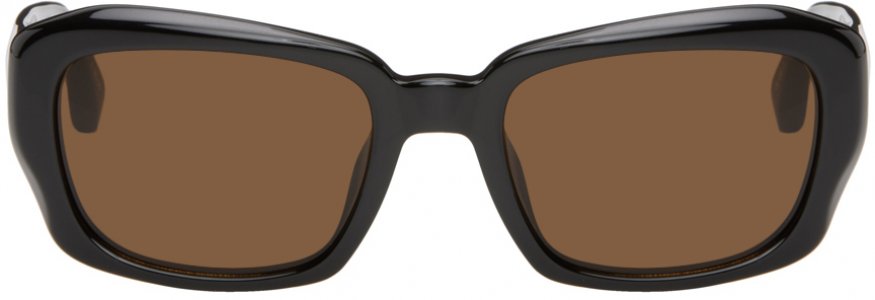 Черные солнцезащитные очки Linda Farrow Edition Dries Van Noten