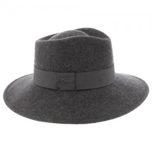 Шляпа , размер 57, серый Herman. Цвет: серый