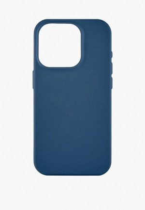 Чехол для iPhone uBear 15 Pro  Capital Case , MagSafe совместимый, натуральная кожа,. Цвет: синий