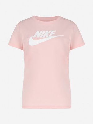 Футболка женская , Розовый Nike. Цвет: розовый