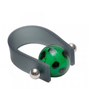Кольцо , муранское стекло, размер 16, зеленый Divetro. Цвет: зеленый/зелeный