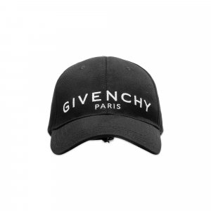 Кепка с вышитым логотипом , черная Givenchy