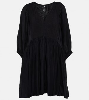 Хлопковое мини-платье Erin VELVET, черный Velvet
