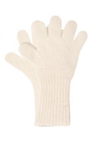Кашемировые перчатки Giorgetti Cashmere. Цвет: кремовый