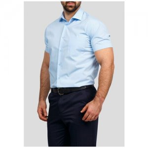 Рубашка , размер 174-184/38, голубой GREG. Цвет: голубой