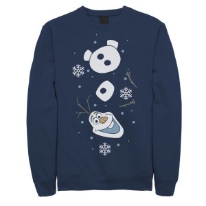 Мужской флисовый пуловер с рисунком Olaf Happy Pieces 's Frozen Disney