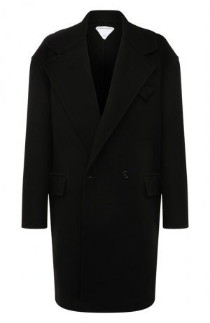 Кашемировое пальто Bottega Veneta. Цвет: чёрный