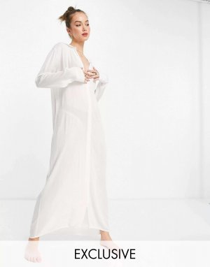 Эксклюзивное белое пляжное платье макси Esmee Esmée